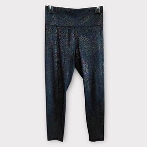 Wildfox Sweat Women’s Medium Multicolored Confetti Shimmer Sparkle 7/8 Leggings